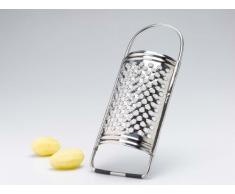 G S D Haushaltsgeräte Kartoffelreibe aus Edelstahl, Kronenreibe mit Gummiring am Fuß für sicheren Stand, Metall, Normal