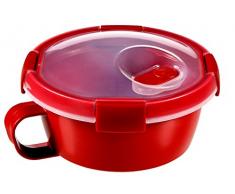 CURVER 232579 Smart Tasse Mikrowellengeschirr Kunststoff rot 16 x 16 x 9 cm 0,6 l