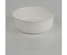 Kimmel Schüssel Schale Müsli Suppe Kunststoff Plastik Mehrweg bruchsicher stapelbar 17 cm, Weiß