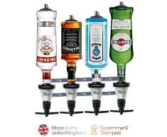 Barbarian 4 Flaschenoptik für Spirituosen - Bar Butler 30ml Shot Messung Halterung Alkohol getränkespender getränkeportionierer flaschenhalter wand Männerhöhle