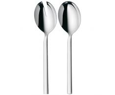 WMF Lyric Salatbesteck, 2-teilig, Salatgabel und Servierlöffel, Cromargan protect, Edelstahl poliert, extrem kratzbeständig, spülmaschinengeeignet
