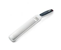 Smooth Glide Raspelreibe, Feinreibe für Zitronen, Käse, Muskat, Schokolade und mehr, besonders scharfe Universalreibe aus Edelstahl mit komfortablem Griff