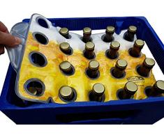 Premium Bierkistenkühler Bierkastenkühler Flaschenkühler Getränkekühler für Bierkiste Bierkisten Kühler Bierkasten Bierkästen (24er Kiste, Bier-Optik)