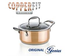 AKTIONSPREIS ORIGINAL Genius Copperfit Emotion - Kochtopf, Set 2tlg., Ø 20 cm Edelstahl Kupfer Topf NEU