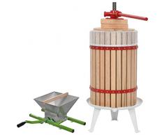 Tidyard Obstpresse Mühle Set Maischepresse Weinpresse Apfelpresse Saftpresse Entsafter Beerenpresse Obstmühle Traubenmühle Beerenmühle 2-TLG. 24L 7L