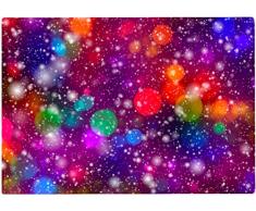 Cadouri Frühstücksbrettchen FARBENSPIEL Glasschneidebrett Schneidebrettchen - 28,5 x 20 x 0,4 cm