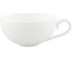 Villeroy & Boch Royal Teetasse, filigrane Tasse mit geschwungenem Henkel aus hochwertigem Premium Bone Porzellan, spülmaschinenfest, 230 ml