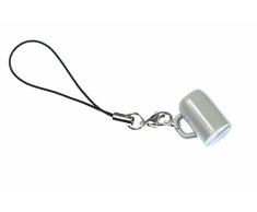 Bier Maß Handyanhänger Miniblings Handyschmuck Oktoberfest Bierkrug grau