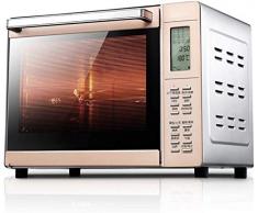 WOHAO Mini-Ofen Rotisserie Brot Backofen Konvektion, aus Edelstahl mit Warmhaltefunktion – Größe Luftzirkulation mit Ofenlampe