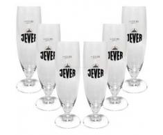 Jever Bierglas Bierpokal Glas Gläser-Set - 6x Pilstulpen 0,3l geeicht