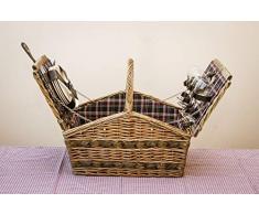 Hahn Automobile Picknickkorb mit Besteckgarnitur für 4 Personen