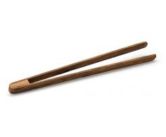 Continenta Gourmetzange, Servierzange, Grillzange, aus Olivenholz, 40 cm