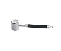 BESTONZON Edelstahl Fleischklopfer Fleischhammer mit Rutschfestem Griff Steak BBQ Grill Marinieren Werkzeug