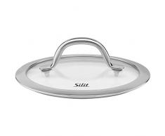Silit Passion Topfdeckel 16 cm, Glasdeckel mit Metallgriff, hitzebeständiges Glas, spülmaschinengeeignet