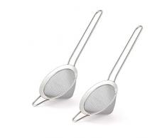 AIEVE 2 Stück Cocktailsieb Edelstahl Teesieb konisches Feinmaschig Sieb Zubehör Werkzeug zum Filtern von Cocktails Tee Saft Flüssigkeit