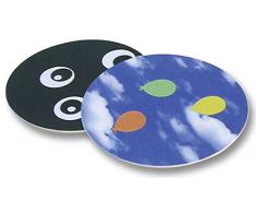 folia 2325 - Blanko Bierdeckel, Bierfilze, rund, Durchmesser 10,7 cm, 100 Stück - unbedruckt zum Selbstgestalten