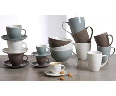 Ritzenhoff & Breker Müslischalen-Set Suomi, 2-teilig, Grau-Blau, Porzellan