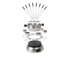 Tristar FO-1100 Fondueset Edelstahl mit Sossenring