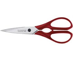 Victorinox Universal Küchenschere, 20 cm Gesamtlänge, Rostfrei, Edelstahl, Rot