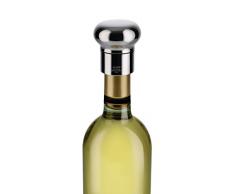 Alessi Noè GIA12 - Design Hermetischer Flaschenverschluss für Wein- und Champagnerflaschen, Poliert