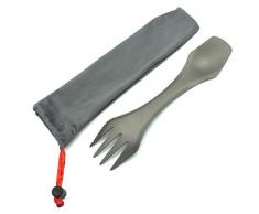 Titan Spork Outdoor Camping Geschirr, Dieser Göffel ist EIN kompletter Besteckkasten für unterwegs und das in Ultra LEICHT!