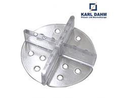 Karl Dahm Tellerfugenkreuze 3 mm, transparent 100 St. I Fugenkreuze mit Teller I Fliesenkreuze ideal für Keramikplatten & Naturstein I Fliesen Fugenkreuze 3 mm I Verlegehilfe & Fliesenzubehör – 12620