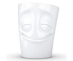 Fiftyeight Fifty Eigt vergnügt weiß Tasse, Porzellan, 10 cm