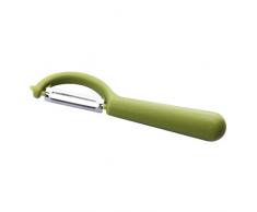 Zerama Frucht-Gemüse-Edelstahl Schäler Schälschneider Rundgriff Werkzeuge Küchen Prozessor zufällige Farbe