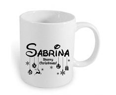 Kaffeebecher Tasse mit Namen Namentasse Merry Christmas Weihnachts-Tasse personalisiert Weihnachtsgeschenk