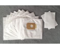 10 Staubsaugerbeutel für QUIGG Pro Nature Eco+ (aldi), Staubbeutel Filtertüten (+2 Filter - NV619)