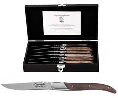 Laguiole Style de Vie Steakmesser Luxury Line, 6-teilig, Gemischtes Holz