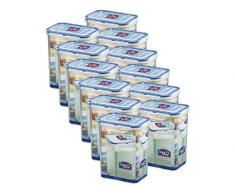 Lock&Lock | HPL813 Vorratsdosen & Frischhaltedosen | Füllmenge 1,8 L | BPA frei & spülmaschinengeeignet | luftdicht & wasserdicht | Aufbewahrungsdose & Vorratsbehälter mit 4fach Klickverschluss