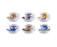 Zeller 26510 Espressotassen Set 12-teilig Magic Eyes