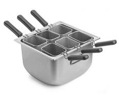 Pinti Edelstahl Speedy Pasta Topf Serie Tender Induktion 6 Einsätze + Deckel