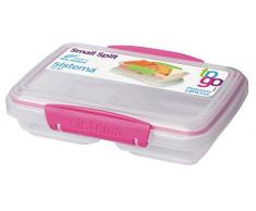 Sistema Lunchbox / Butterbrotdose, in 2 Sektionen unterteilt, 350 ml ,farblich sortiert