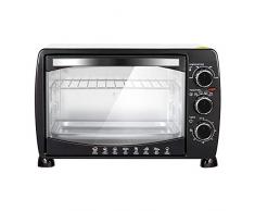 WOLTU BF09wsz Mini Backofen 20 Liter Pizzaofen Glastür mit Backblech mit Timer 100-250°C 1400 Watt Weiß+Schwarz