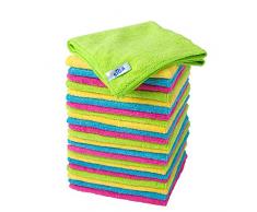 MR.SIGA Mikrofaser-Reinigungstücher Putztücher Fenster Tücher Mikrofasertücher Geschirrtücher, 24er Set, 32x32cm (12.6 x 12.6)