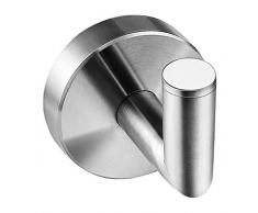 Ambrosya® | Exklusiver Handtuchhalter aus Edelstahl | Bad Badezimmer Geschirrtuch Haken Halter Halterung Handtuch Handtuchhaken Handtuchhalterung Kleiderhaken (Edelstahl (Gebürstet))