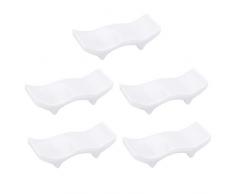 BESTONZON 5 Stücke Besteckablagen Messerbänkchen Löffelablage Küchenutensilablage Essstäbchen Rest für Hotel und Haus