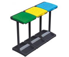 Mongardi Mr. B Tris 7416C99 Müllsackhalter für Mülltrennung