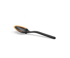 Fiskars Kochlöffel, Länge: 29 cm, Kunststoff/Silikon, Functional Form, Schwarz/Orange, 1027299