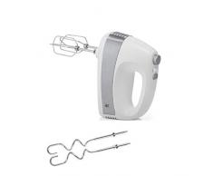 WMF Kult S Handrührer/ Quirl 300 W, 5 Geschwindigkeitsstufen, Turbofunktion, cromargan matt, weiß