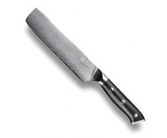 Taylors Eye Witness Quantum-Glasfaser Griff Nakiri Messer - 17,5cm / 7 Klinge. Premium Hohe Härte Exotische Vg-10 Superkern, Zwischen 66 Stahllegierung Schichten, Damaskus Hamaguriba Schleifprofil