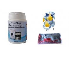 ORIGINAL Reiniger Spezialreiniger für Waschmaschine Spülmaschine Geschirrspüler beseitigt Fett Bakterien + 3 Duftzitronen + neues Hygiene-Tuch für Ihren Geschirrspüler Ihre Waschmaschine