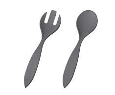 Magu Salatbesteck 30cm Natur-Design Schiefer