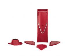 Börner V1 Gemüseschneider Starter Set rot, Gurkenhobel Scheibenschneider Gemüsehobel Kartoffelschneider Karottenhobel Pommesschneider