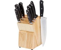 AmazonBasics Premium Messerblock, 9-teiliges Set