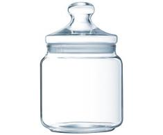Luminarc ARC 34818 Big Pot Club Dose mit Deckel, Vorratsglas, Bonbondose, 1500 ml, Glas, transparent, 1 Stück