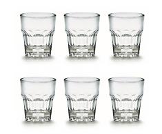 6 x bruchfestes Schnapsglas 3 cl (30 ml) - ohne Eichstrich, Stamperl, Pinnchen, Gläser Set aus hochwertigem Kunststoff (Polycarbonat), edle Gläser für Camping, Partys (wie echtes Glas)