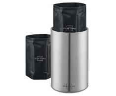 SILBERTHAL Weinkühler Edelstahl Doppelwandig - Aktive Kühlung mit Kühlmanschetten